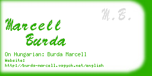 marcell burda business card